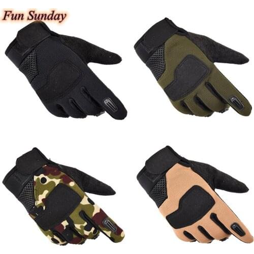 Mens (Tactical Army) Cycling Gloves cCamping Hiking Outdoor Sports Anti-slip Glove