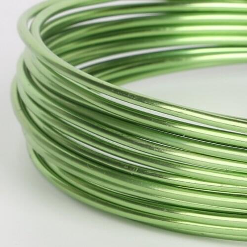 1/1.5/2/2.5/5mm Soft Light Green Aluminium Wire Beading Wire For Jewelry Bracelet Necklace Making Metal Crafts DIY Findings