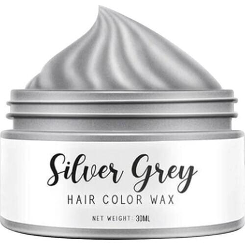 30/50ml Disposable Hair Color Wax Dye One-time Molding Paste Sliver Grandma Green Hair Dye Wax Mud Cream Hair Coloring Product