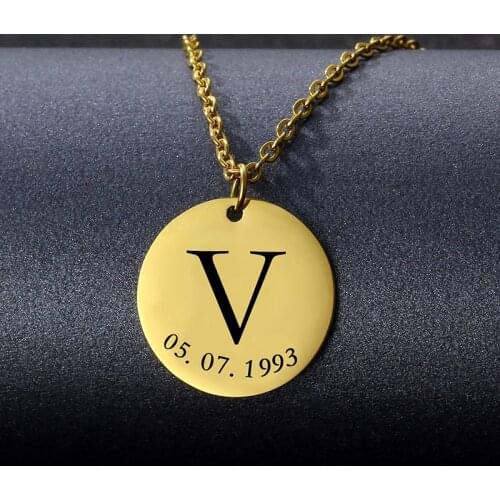 Personalized Jewelry Bar Necklace Customized Nameplate Pendant Engraved Name for Men and Women Custom Name Stainless Steel Chain