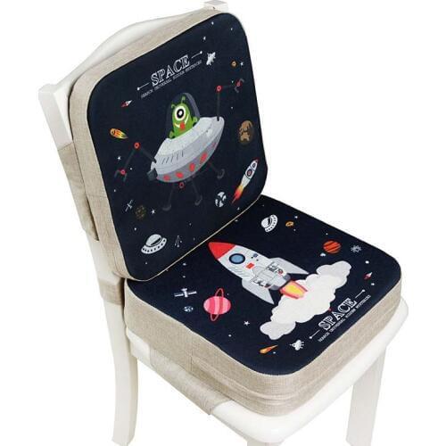 JXM Baby Dining Chair Booster Cushion Cartoon Kids High Chair Seat Pad Chair Heightening Cushion Child Pram Chair Increasing Mat
