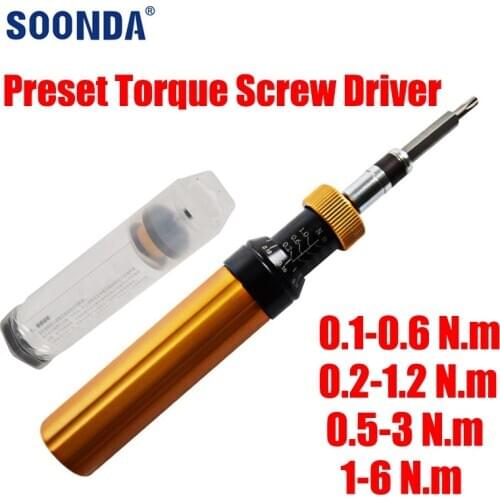 Adjustable Preset Torque Screw Driver Prefabricated Type Idling Torque Screwdriver tightening the screw fastening the workpiece