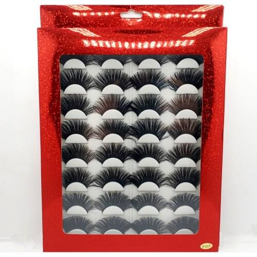 New 16Pairs 3D Mink Lashes Natural False Eyelashes Thick Dramatic Volume Fake Eyelash Extension Makeup Tools Wholesale