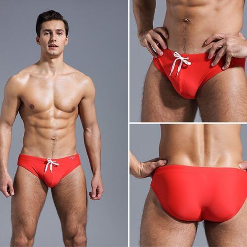 SD509 Hot Sale Solid Men Swimsuit Sunga Men Swim Shorts Swimming Trunks Surf Board Shorts Beach Men Swimwear Bathing Suits