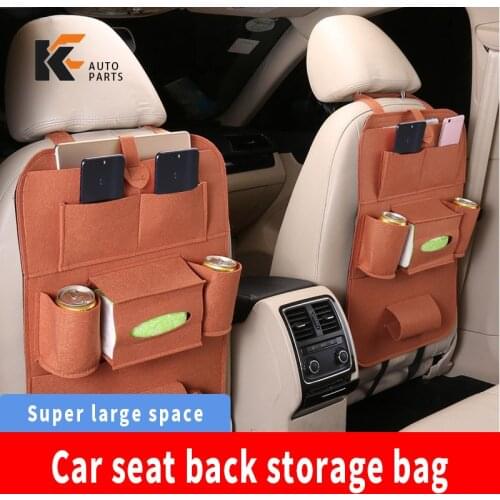 Car Universal Seat Back Organizer Multi-Pocket Storage Bag Tablet Holder Automobiles Interior Accessory Stowing Tidying