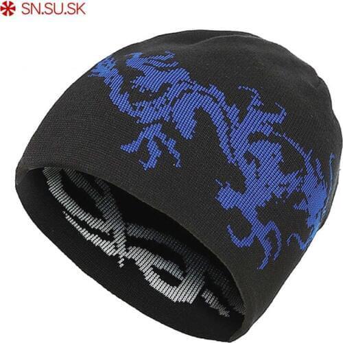 SN.SU.SK Knitting Hat Double-sided Wear Winter Hats for Men Gorros Skullies Mujer Invierno beanie Women Caps