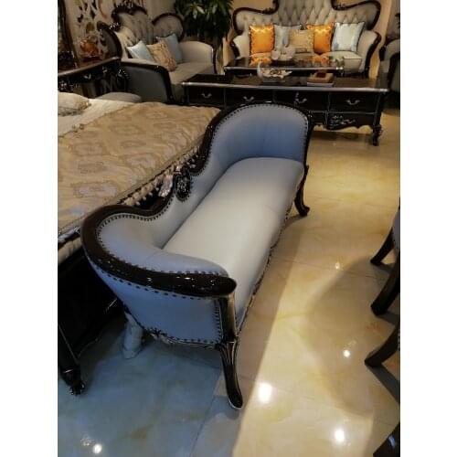 High Quality European Bed Bench for Bedroom Furniture Shoes Stool Bench Stool Bedroom Luxury Leather Sofa Leisure Stool