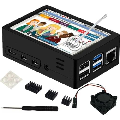 WDFVGEE Raspberry Pi 4 Touchscreen 4 Inch 60+fps 800x480 Resolution Raspberry Pi Retro Game Console Raspberry Pi 4
