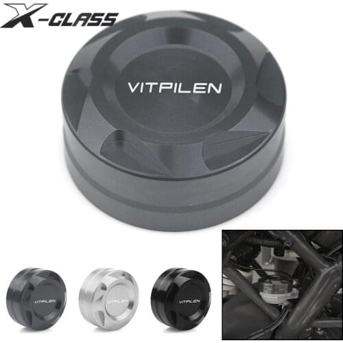 Motorcycle Rear Brake Oil Cup Cover Cap Guard Black CNC Aluminum Accessories for Husqvarna Vitpilen 250 2018 2019 2020 2021