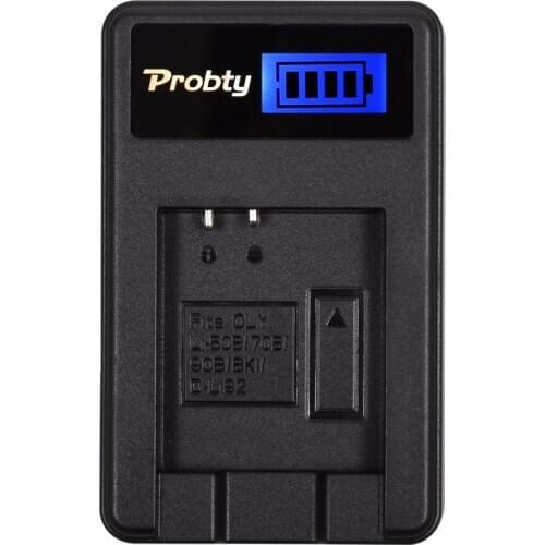 Probty NP-BK1 NP BK1 NPBK1 LCD USB Charger for Sony Cybershot DSC-W180 DSC-W190 DSC-W370 DSC-S750 DSC-S780 DSC-S950 DSC-S980