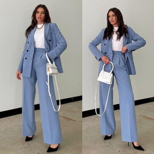 Loose Women Blazer Suits New Designed Lady Jacket Custom Made One Button Photoshoot Casual Coat 2 Pieces Set