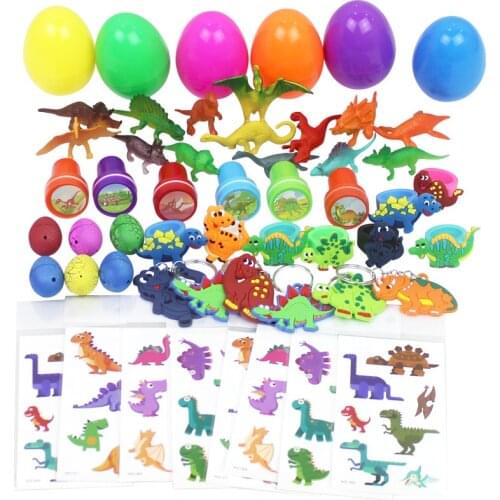 48PCS Dinosaur Party Favor Party Decoration Supply Gift Jungle Tropical Party Pinata Filler