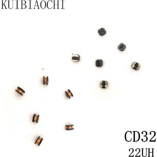 50pcs/lot SMD Power Inductor CD32 22UH 220 3.5*3*2mm Unshielded winding inductor CD32