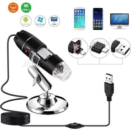 500X-1600X 8 LED Light USB Digital Microscope Mini Camera Magnifier эндоскоп Mini Kamera Electronic Endoscope Micro Cam
