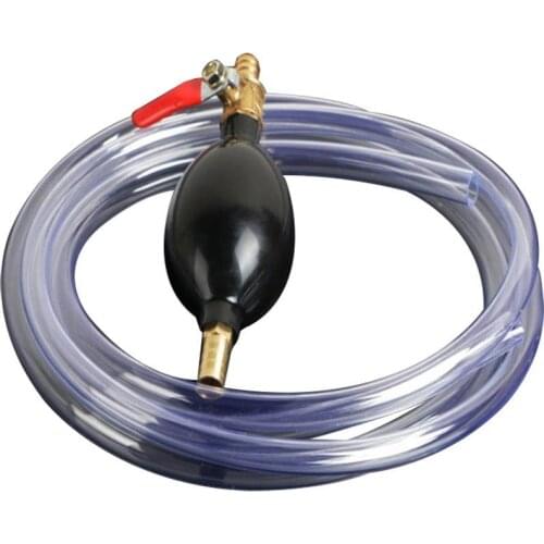Auto Motorcycle Manual Siphon Liquid Water Transfer Oil Fuel Petrol Pump Hose Liquid Water Transfer Oil Fuel Petrol