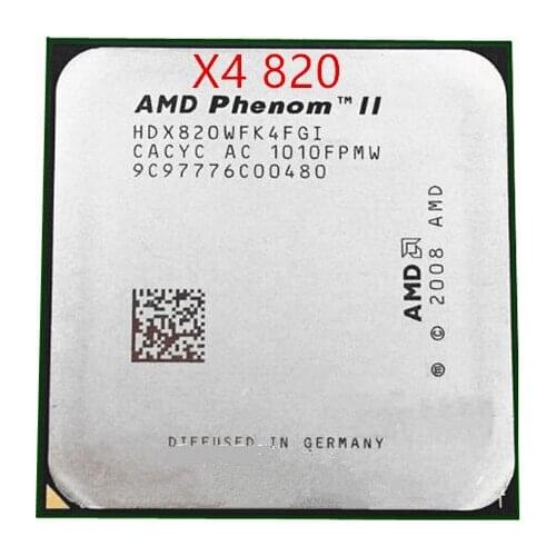 Free shipping For AMD Phenom II X4 820(2.8GHz/4MB /4 cores/Socket AM3/938-pin)HDX820WFK4FGI Desktop CPU