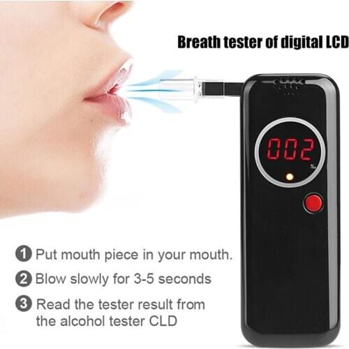 Professional LCD Digital Breathalyzer Alcohol Tester Breath Analyzer Detector Automobile Electric Accessories