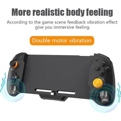 For Switch Controller Handheld Grip Gamepad Double Motor Vibration Built-in 6-Axis Gyro Sweat-Proof Design Console Joypad