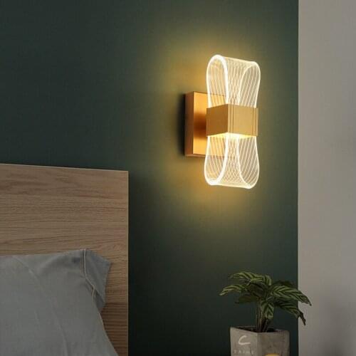 Hot Lamps Modern Minimalist Bedroom Bedside Wall Lamp Nordic Affordable Luxury Fashion Aisle Corridor Hallway Lamps