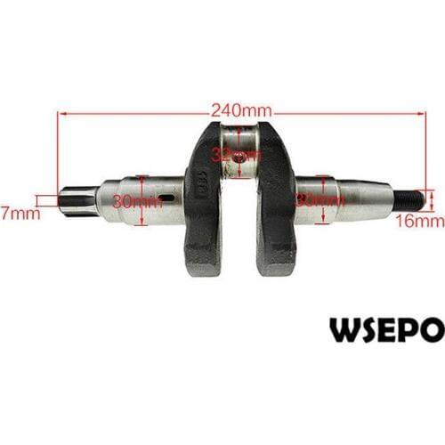 OEM Quality! Splined Type Crankshaft for 173F 5HP 4 Stroke Single Cylinder Air Cooled Diesel Engine for Tiller