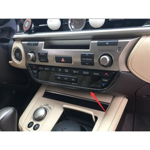 Carbon fiber Interior Central Control Panel Cover Trim ForLexus ES350 ES300h 2013 2014 2015 2016 2017