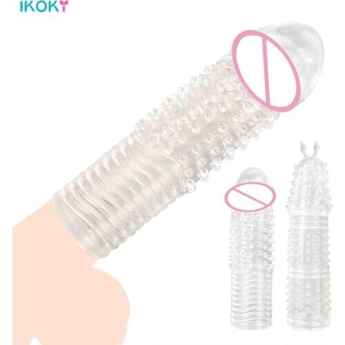 Granule Massager Cock Ring Penis Extender Enlargement Sex Toys for Men Strapon Couple Tool Reusable Condoms Stretcher Adult Shop
