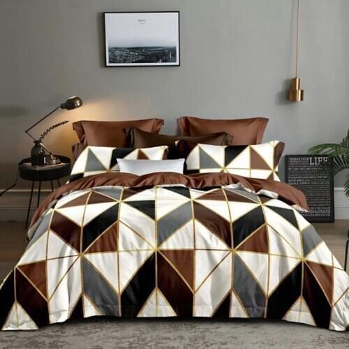 LOVINSUNSHINE Geometry Duvet Cover Comforter Bedding Set Queen Quilt Cover With Pillowcase QW01