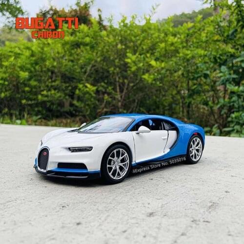 Maisto 1:24 Bugatti Chiron DIVO white Sport simulation alloy car model crafts decoration collection toy tools gift