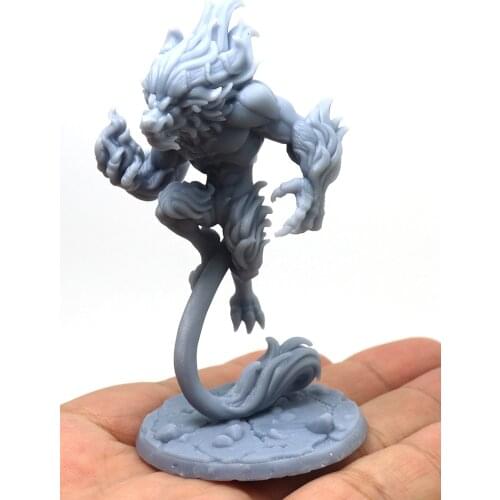 56mm 75mm Resin Model Lion Werewolf Figure Unpainted Unpainted Unassembled