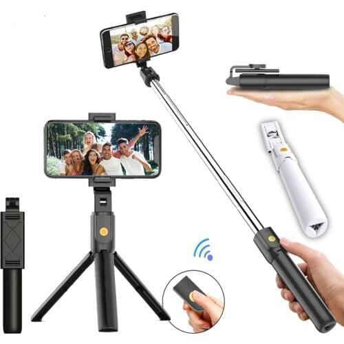 Wireless Bluetooth Selfie Stick Tripod With Remote Control for iPhone Huawei Samsung Android Mobile Monopod Selfie Stick Shutter