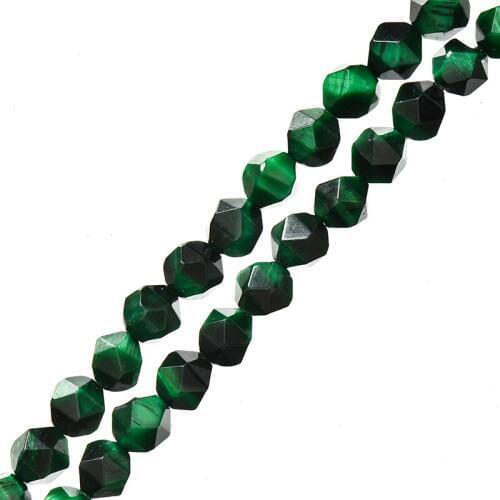Natural Green Tiger Stone 8mm For Diy Exquisite Bracelets 14inch Necklace For Birthday Gifts H775