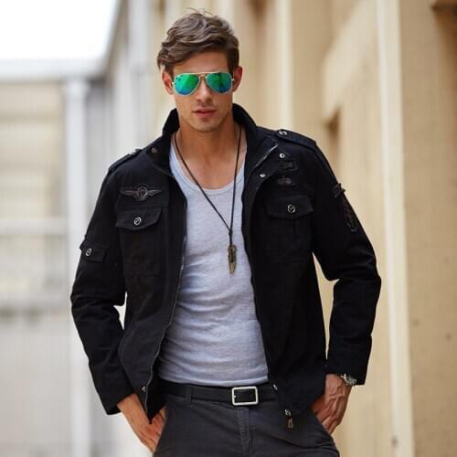 2021 autumn and winter new men coat fashion trend casual jacket cold warm military men casual jacket male W653