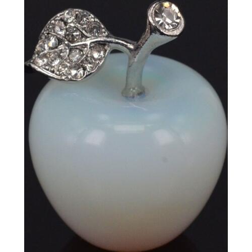1inch Opalite Gems Carving apple-Shaped Crafts Stone Figurine Chakra Healing Reiki Stone Decoration