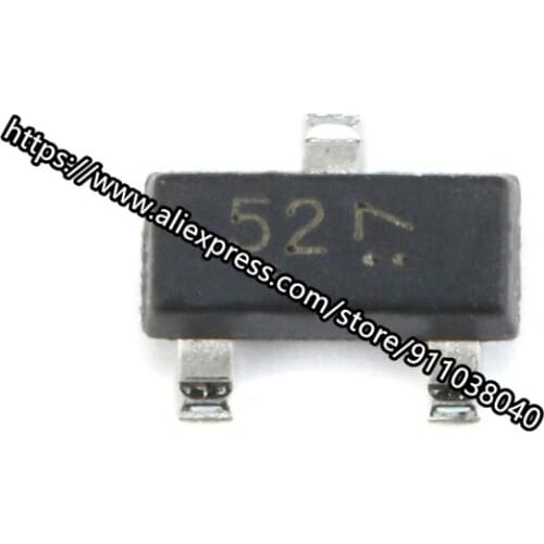 100pcs/lot Original authentic LBAV199LT1G screen printing 52 SOT-23 85V 125mA SMD switch diode