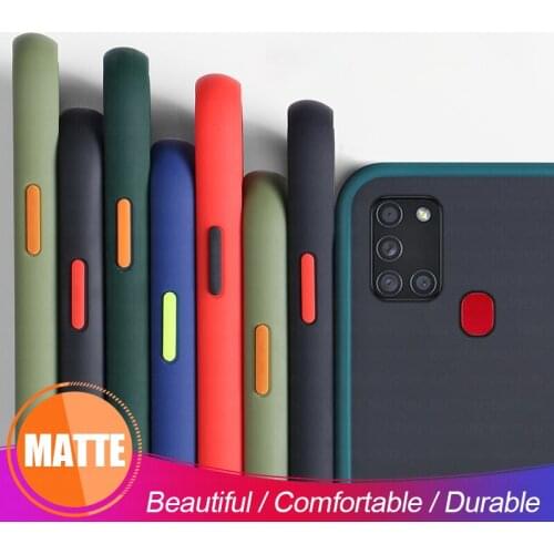Shockproof Armor Matte Phone Case for Samsung Galaxy A11 A21S A21 A31 TPU Case On Sumsung Glaxy A 21S 21 S Skin Feel Cover Shell