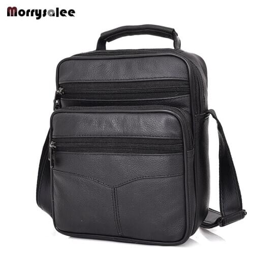 Males Crossbody Bag Casual Business Leather Handbag Messenger Bag Shoulder Handbag Large Capacity