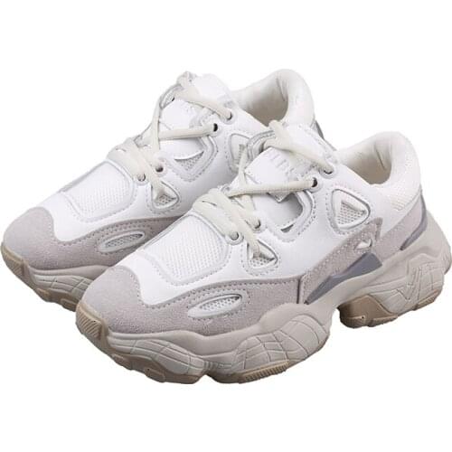 Female Harajuku wild old shoes new Korean version of the thick casual running shoes