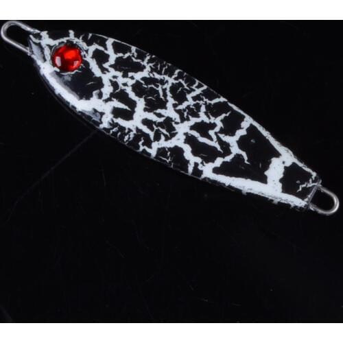 1pcs 9cm 49g Artificial Bait Tackle Metal Cast Jig Spoon Shore Casting Jigging Lead Fish Sea Bass Fishing Lure Pesca 3D Eyes