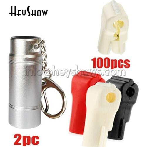 102PCS Wholesales Plastic EAS Security Stop Lock Anti-Theft For Display Hook In Retail Shop With Magnetic Key Red White Black