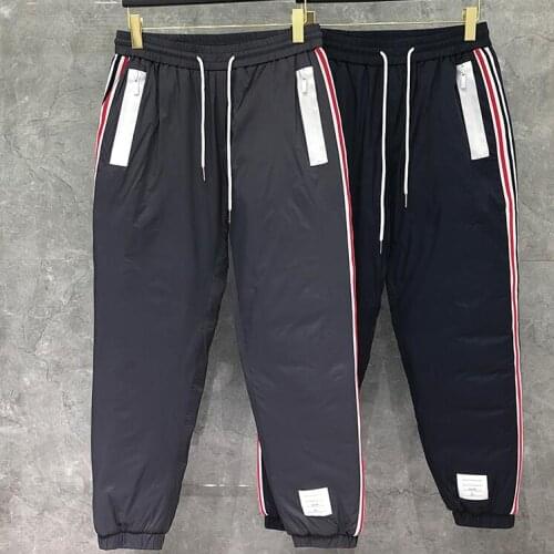 2021 Fashion Brand Sweatpants Men Winter Casual Sports Trousers Striped Tracksuit Bottoms Mens Jogger Track Down Pants