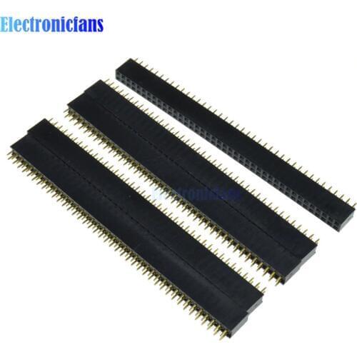 5Pcs 2.54mm 2 x 40 Pin Double Row Female Pin Header