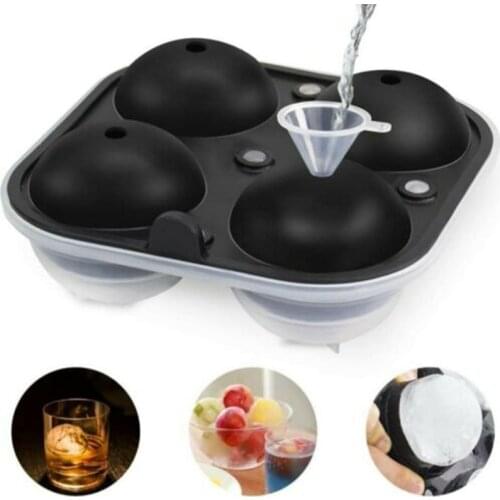Ice Ball Maker Mould Large Sphere Mold Silicone Ice Cube Trays for Whisky 5.5cm Ice Ball Sphere Cube Makers Container Silicone