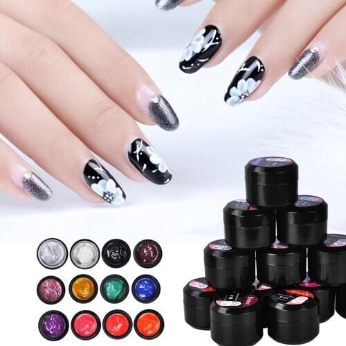 Biutee 12 Colors Set 8ml Nail Stamping Gel Polish UV Light Cure Manicure Plate Print Gellak Soak Off BIUTEE Nai Gel Polish