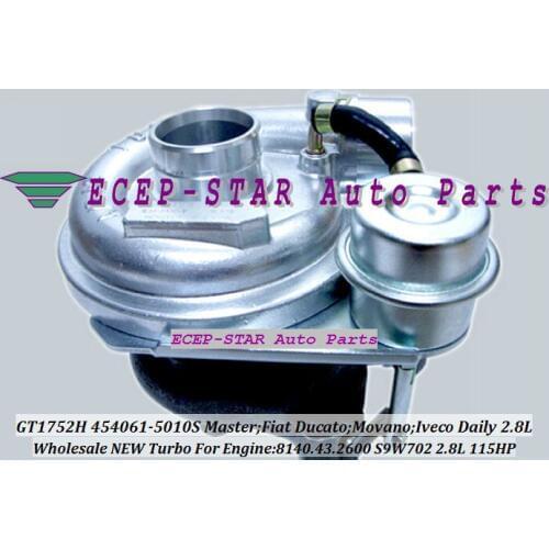GT1752H 454061-5010S 454061 454061-0010 Turbo For Renault Master For FIAT Ducato Movano Fo IVECO Daily 8140.43.2600 S9W702 2.8L