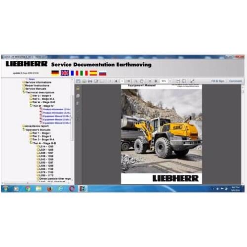 Liebherr Lidos Online 2017 (LBH+LFR+LHB+LWT+COT) Parts Catalogs and repair manuals