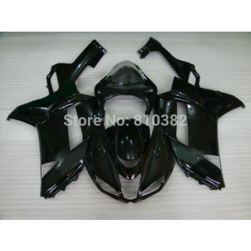 Motorcycle Fairing kit for KAWASAKI Ninja ZX6R 07 08 ZX6R 636 2007 2008 Complete gloss black ABS Fairings set +7 gifts SC05