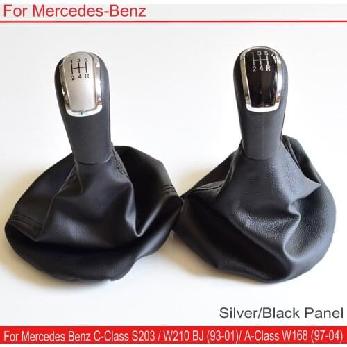 MT Gear Shift Knob Gaiter Boot Cover For Mercedes C-Class W202 W208 E-Class W203 S203/ W168 (97-04) Car Styling