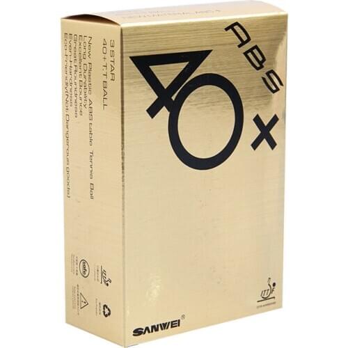 SANWEI 3 Star ABS 40+ New Material ABS PRO Seamed PP Ball Table Tennis ball / ping pong ball