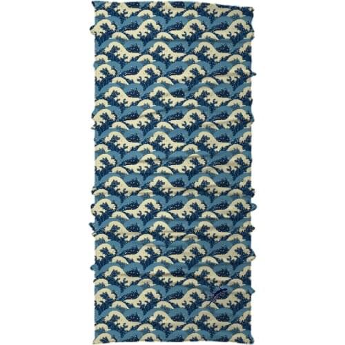 Necko Blue Wave Buff Bandana Face Mask-DN319 460043790