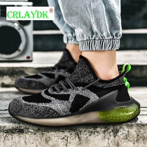 CRLAYDK Non Slip Men Fitness Workout Trail Running Sneakers Comfortable Sport Shoes Gym Walking Breathable Heighten Boys Tennis